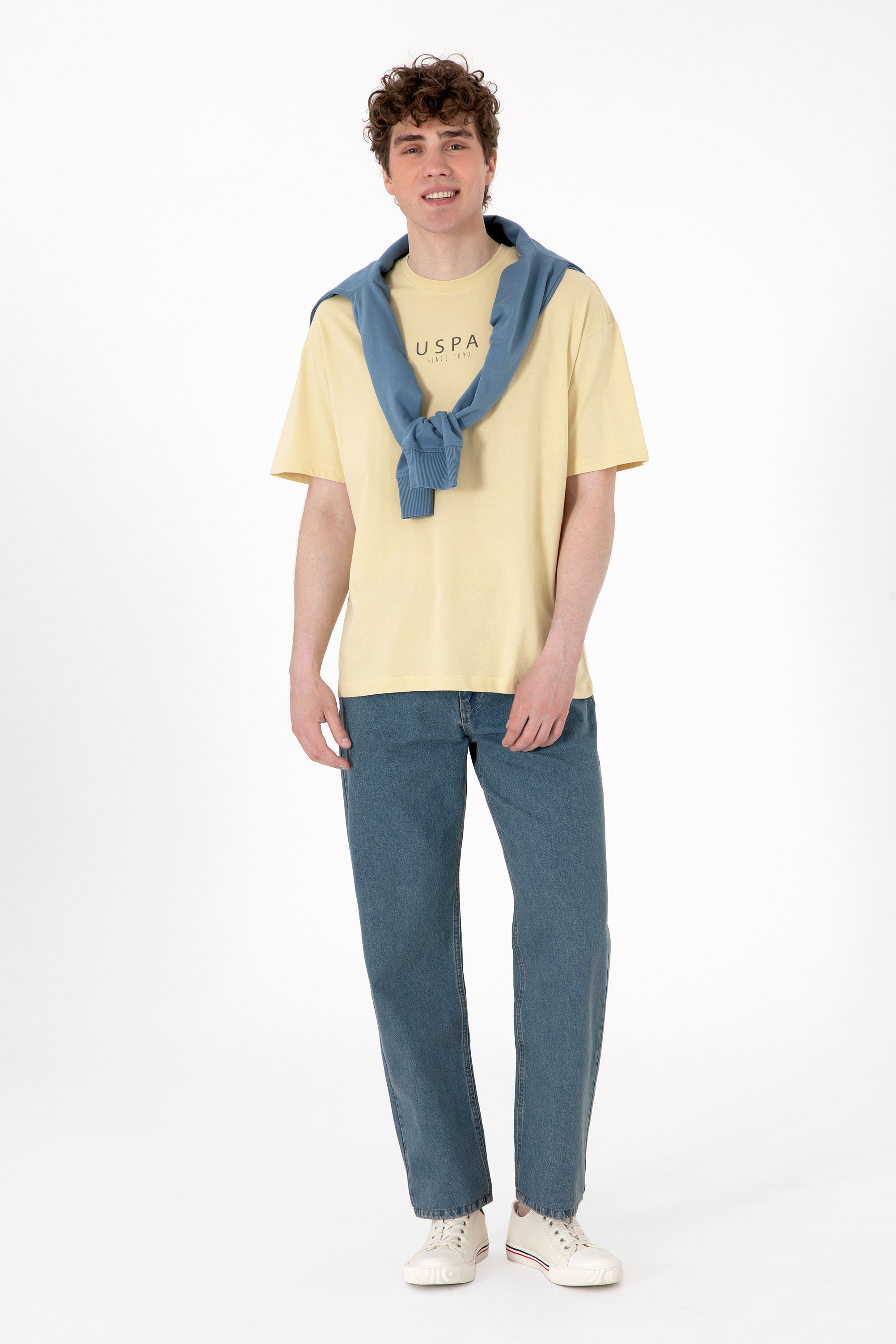 شلوار جین قهوه ای Loose مردانه یو اس پولو | US POLO ASSN