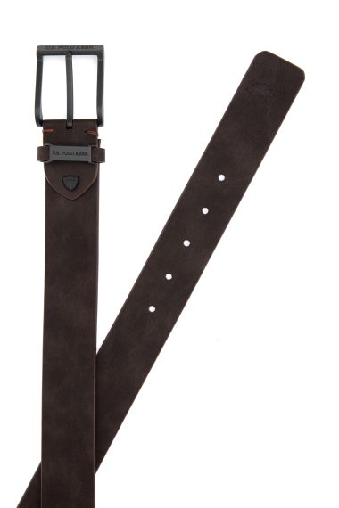 کمربند  قهوه ای  استاندارد فیت  مردانه یو اس پولو | US POLO ASSN