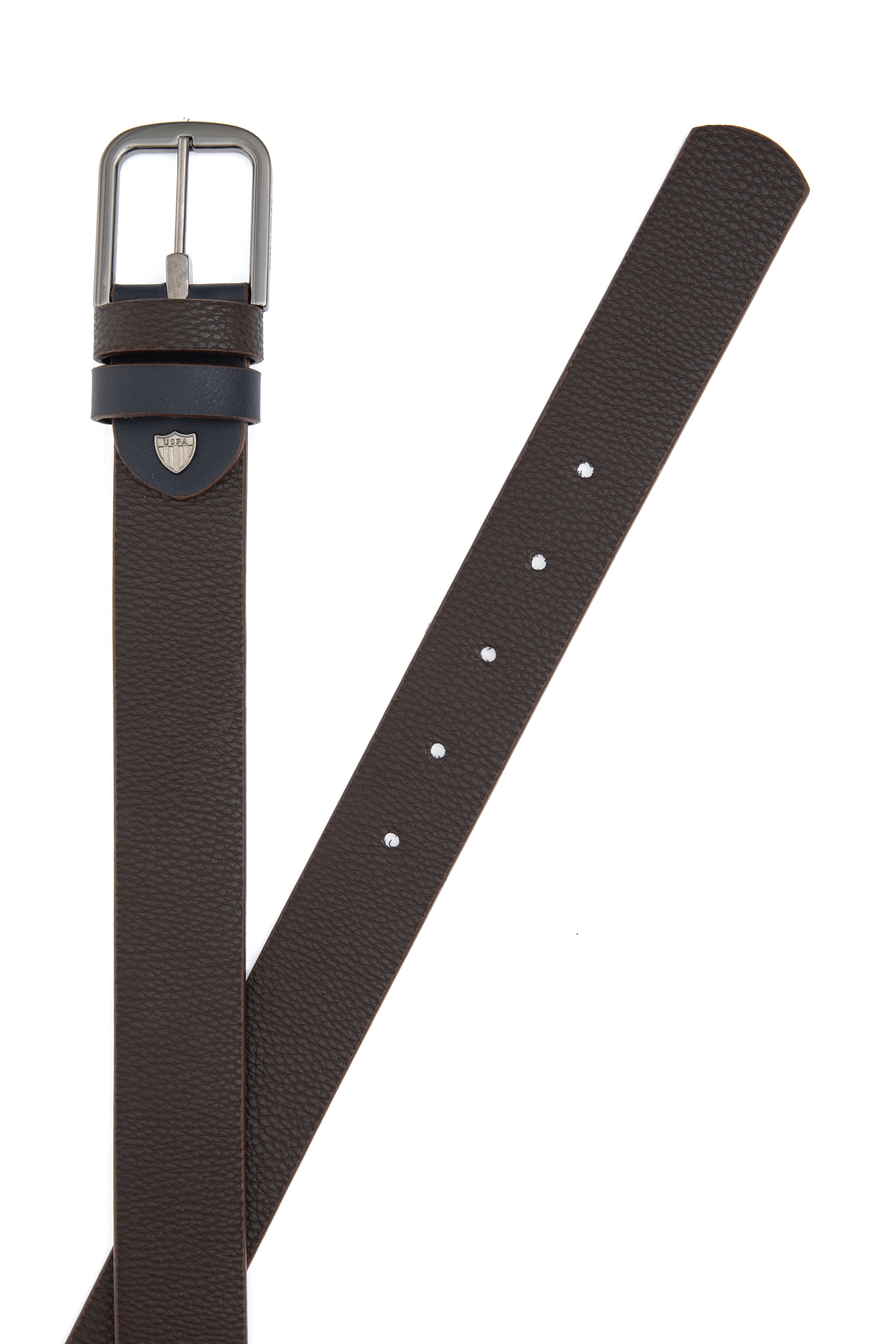 کمربند قهوه ای استاندارد فیت مردانه یو اس پولو | US POLO ASSN