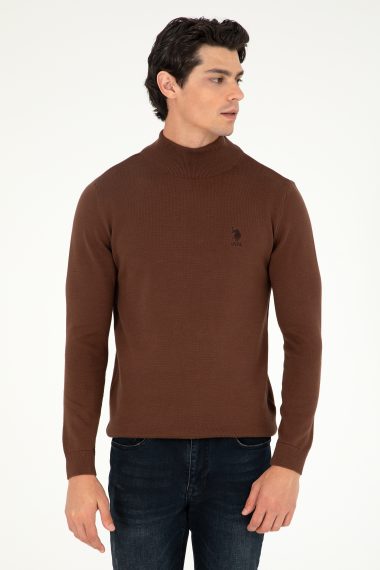 بافت بیسیک  قهوه ای  اندامی  مردانه یو اس پولو | US POLO ASSN