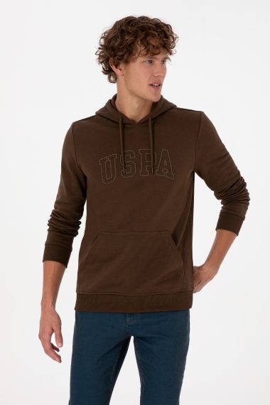 سویشرت  قهوه ای  رگولار  مردانه یو اس پولو | US POLO ASSN