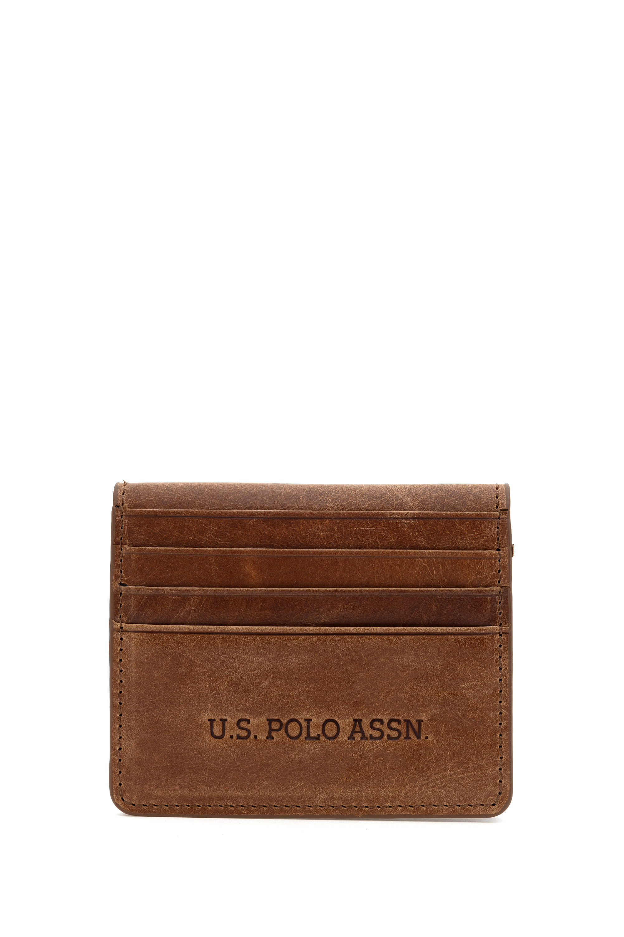 کیف پول قهوه ای روشن رگولار مردانه یو اس پولو | US POLO ASSN