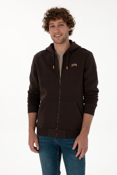 ژاکت  قهوه ای تیره  رگولار  مردانه یو اس پولو | US POLO ASSN