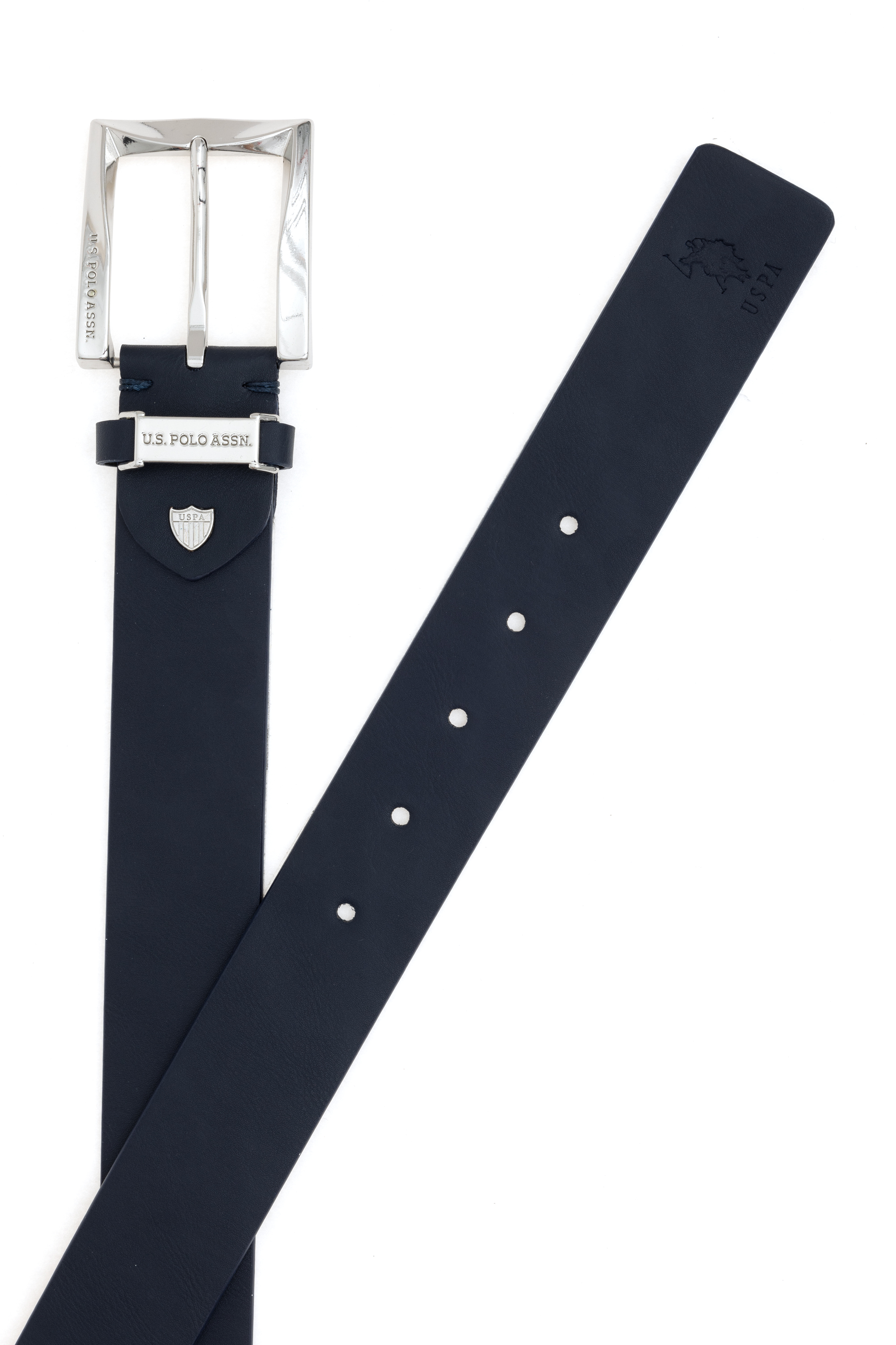 کمربند لاجورد استاندارد فیت مردانه یو اس پولو | US POLO ASSN