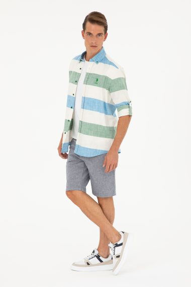 شلوارک  لاجورد  رگولار  مردانه یو اس پولو | US POLO ASSN