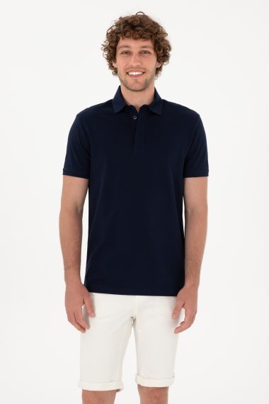 تی شرت بیسیک  لاجورد  اندامی  مردانه یو اس پولو | US POLO ASSN