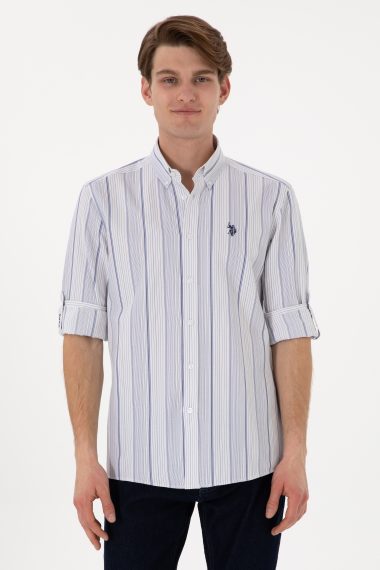 پیراهن  لاجورد  رگولار  مردانه یو اس پولو | US POLO ASSN