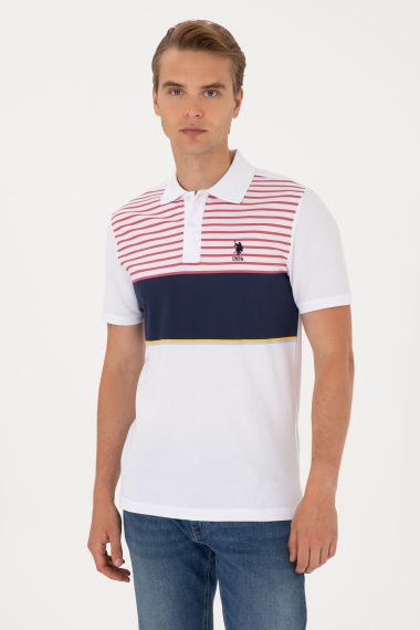 تی شرت یقه پولو لاجورد  رگولار  مردانه یو اس پولو | US POLO ASSN