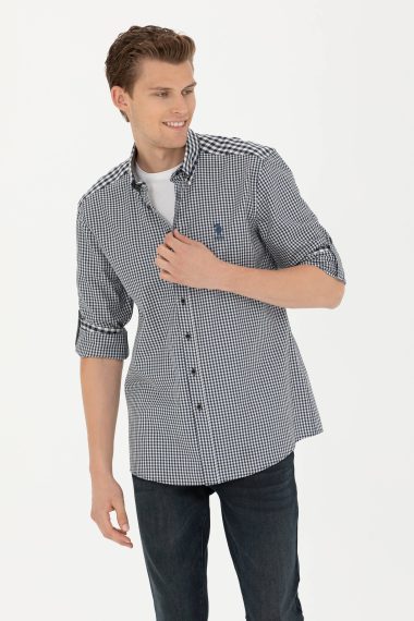 پیراهن  لاجورد  رگولار  مردانه یو اس پولو | US POLO ASSN