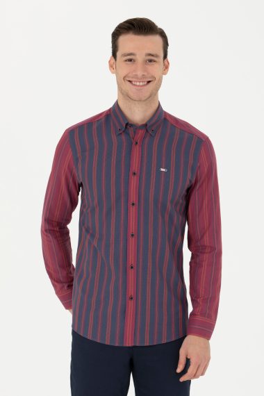 پیراهن  لاجورد  رگولار  مردانه یو اس پولو | US POLO ASSN