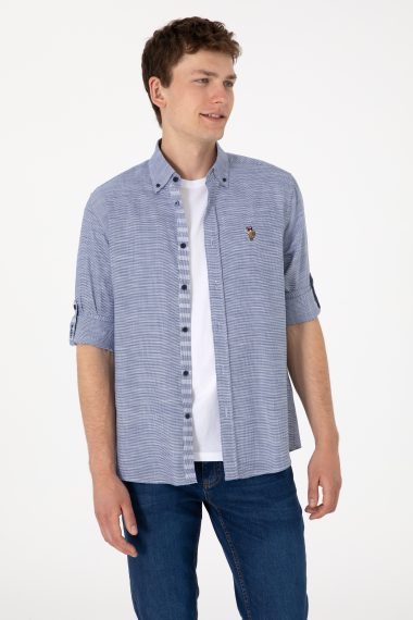 پیراهن  لاجورد  رگولار  مردانه یو اس پولو | US POLO ASSN
