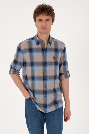 پیراهن  لاجورد  رگولار  مردانه یو اس پولو | US POLO ASSN