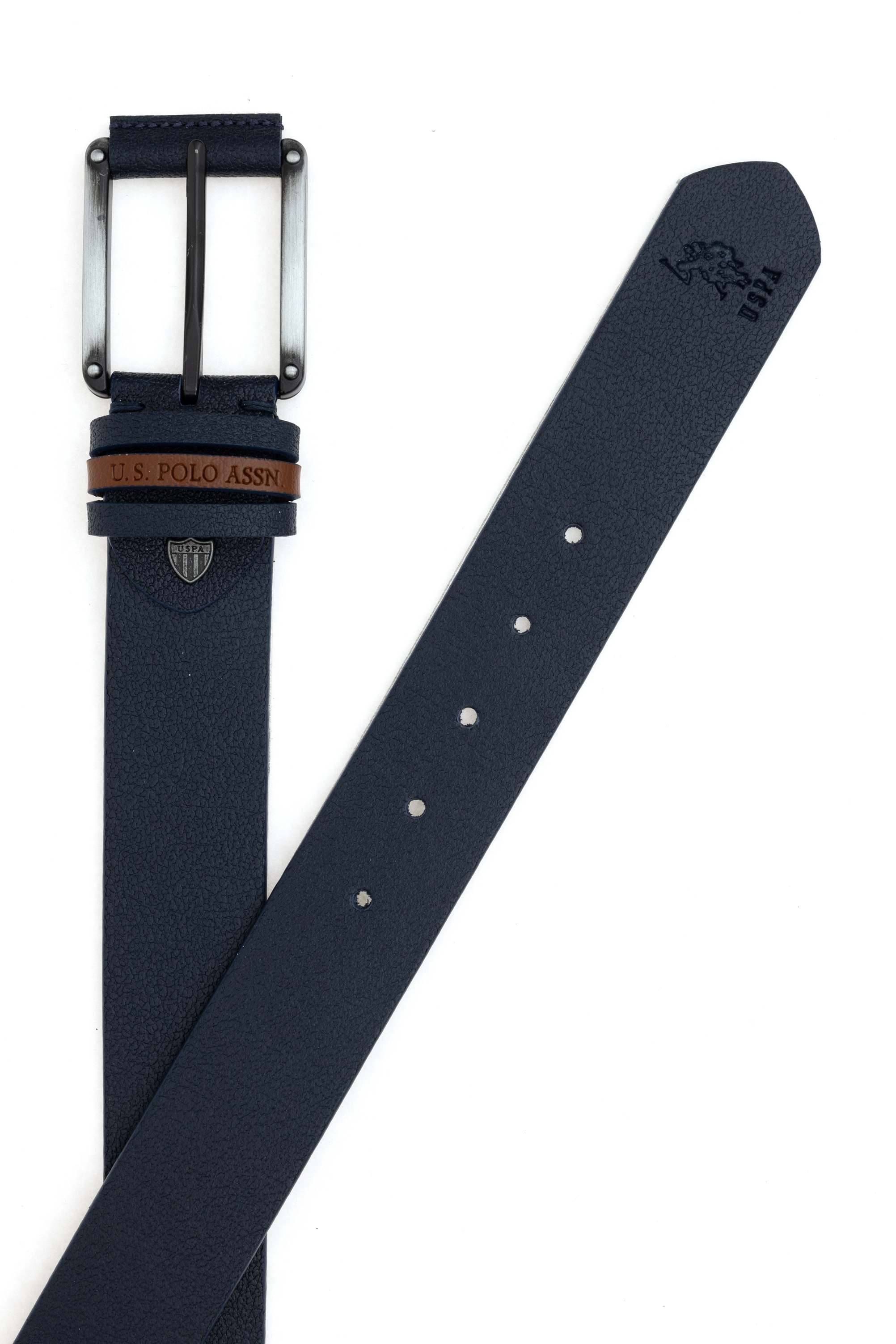 کمربند لاجورد استاندارد فیت مردانه یو اس پولو | US POLO ASSN