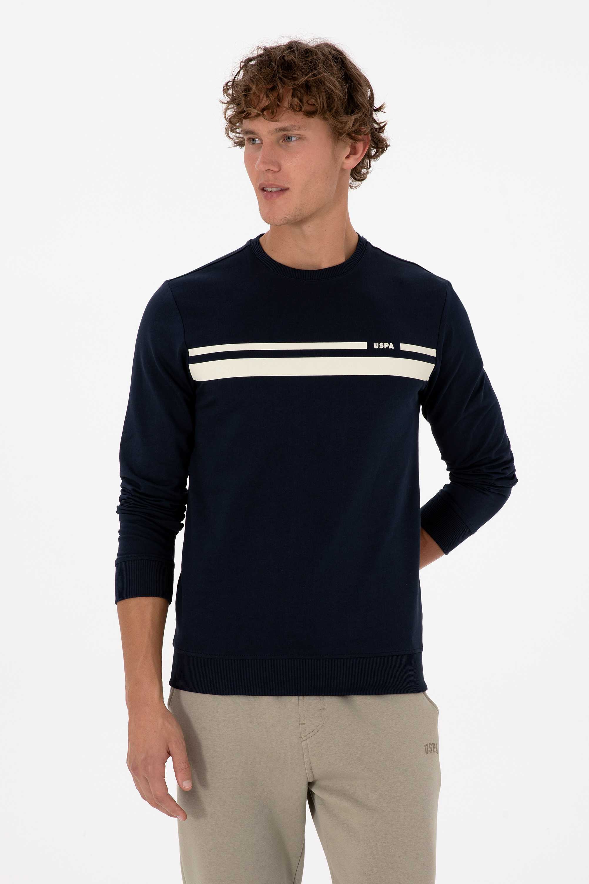 سویشرت لاجورد رگولار مردانه یو اس پولو | US POLO ASSN