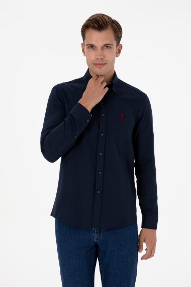 پیراهن  لاجورد  رگولار  مردانه یو اس پولو | US POLO ASSN