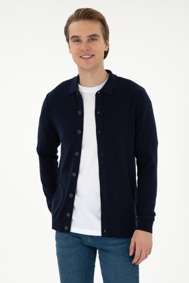ژاکت تریکو  لاجورد  رگولار  مردانه یو اس پولو | US POLO ASSN
