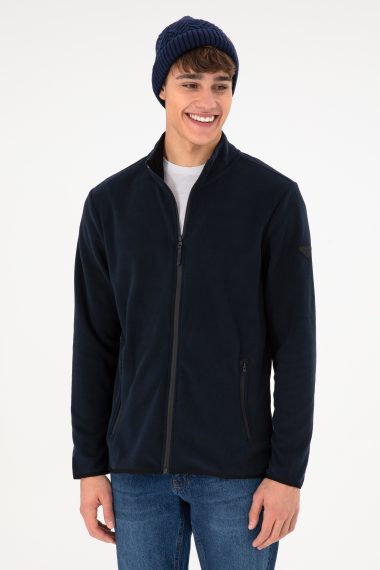 ژاکت پلار بیسیک  لاجورد  رگولار  مردانه یو اس پولو | US POLO ASSN