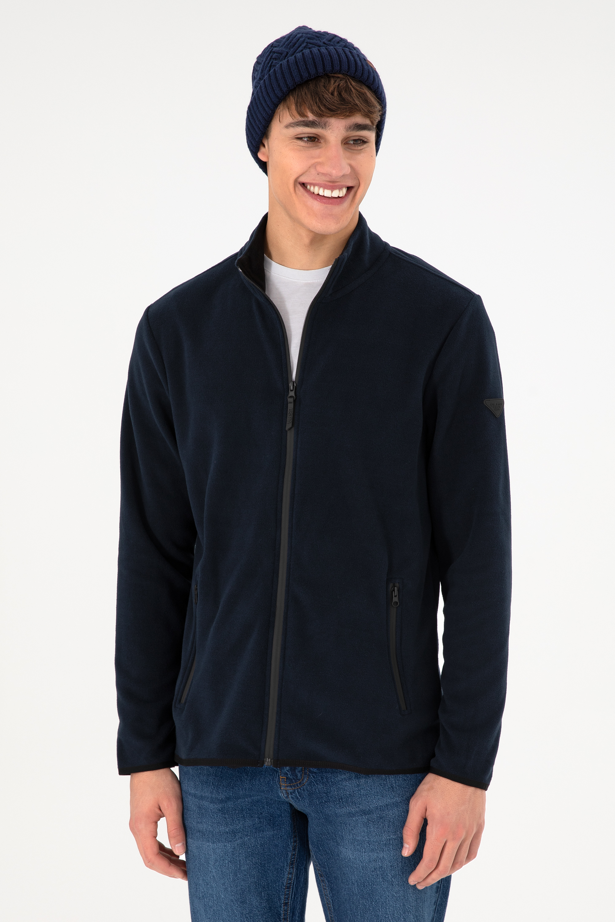 ژاکت پلار بیسیک لاجورد رگولار مردانه یو اس پولو | US POLO ASSN