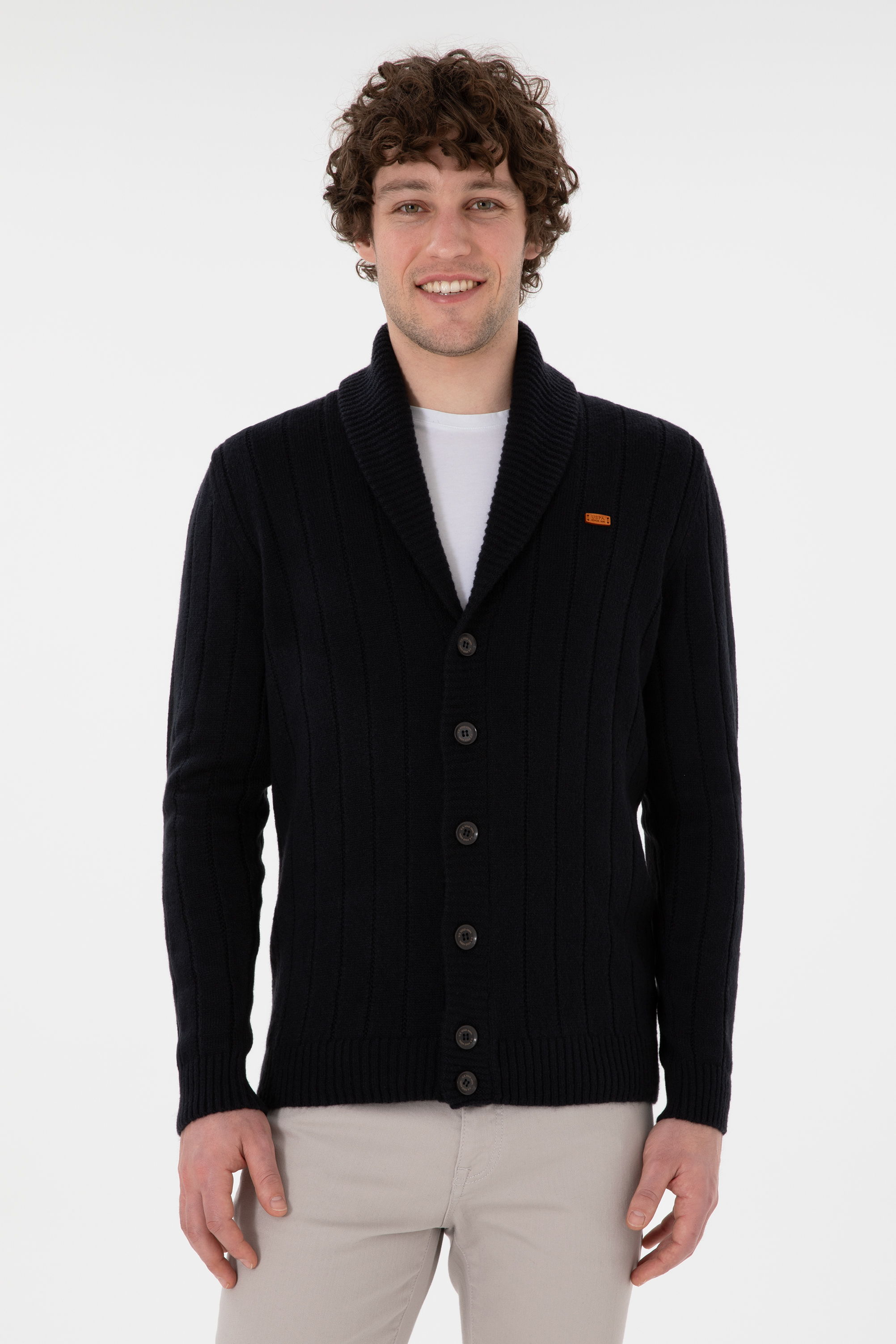 ژاکت تریکو لاجورد اندامی مردانه یو اس پولو | US POLO ASSN