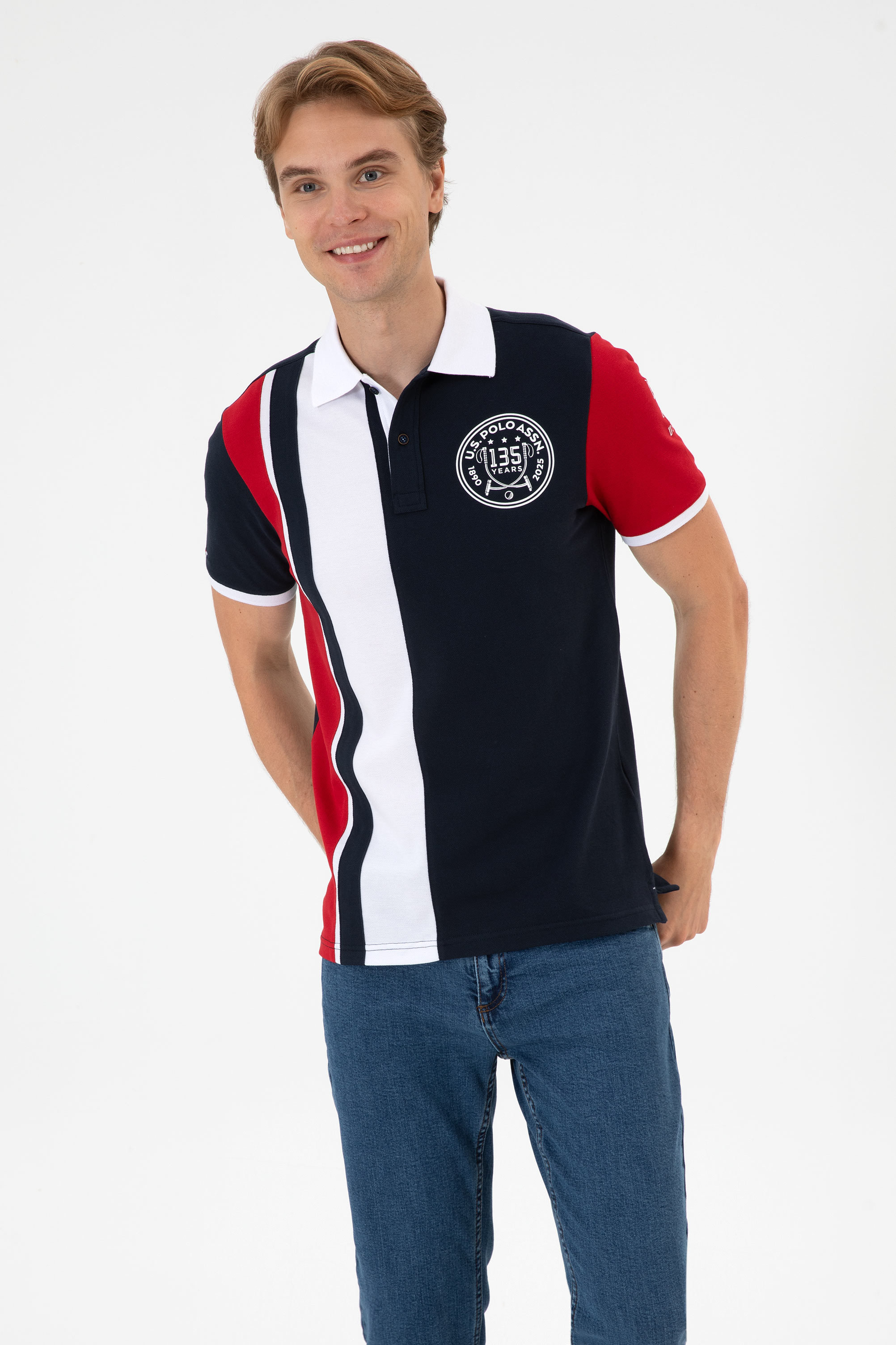 تی شرت لاجورد رگولار مردانه یو اس پولو | US POLO ASSN