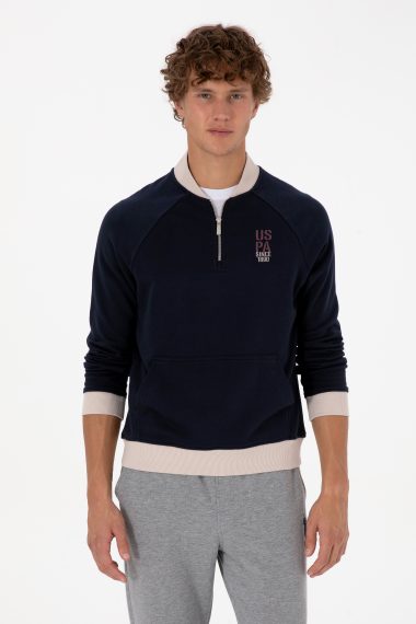 سویشرت بیسیک  لاجورد  ریلکس  مردانه یو اس پولو | US POLO ASSN