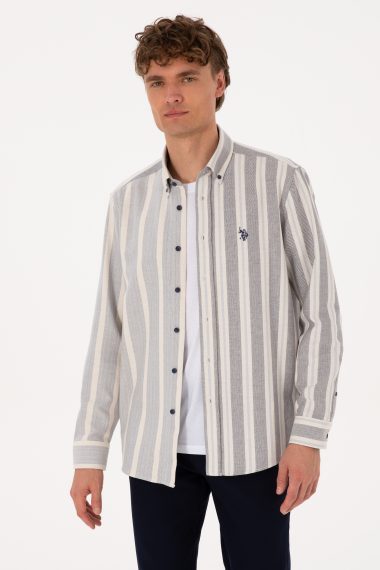 پیراهن  لاجورد  ریلکس  مردانه یو اس پولو | US POLO ASSN