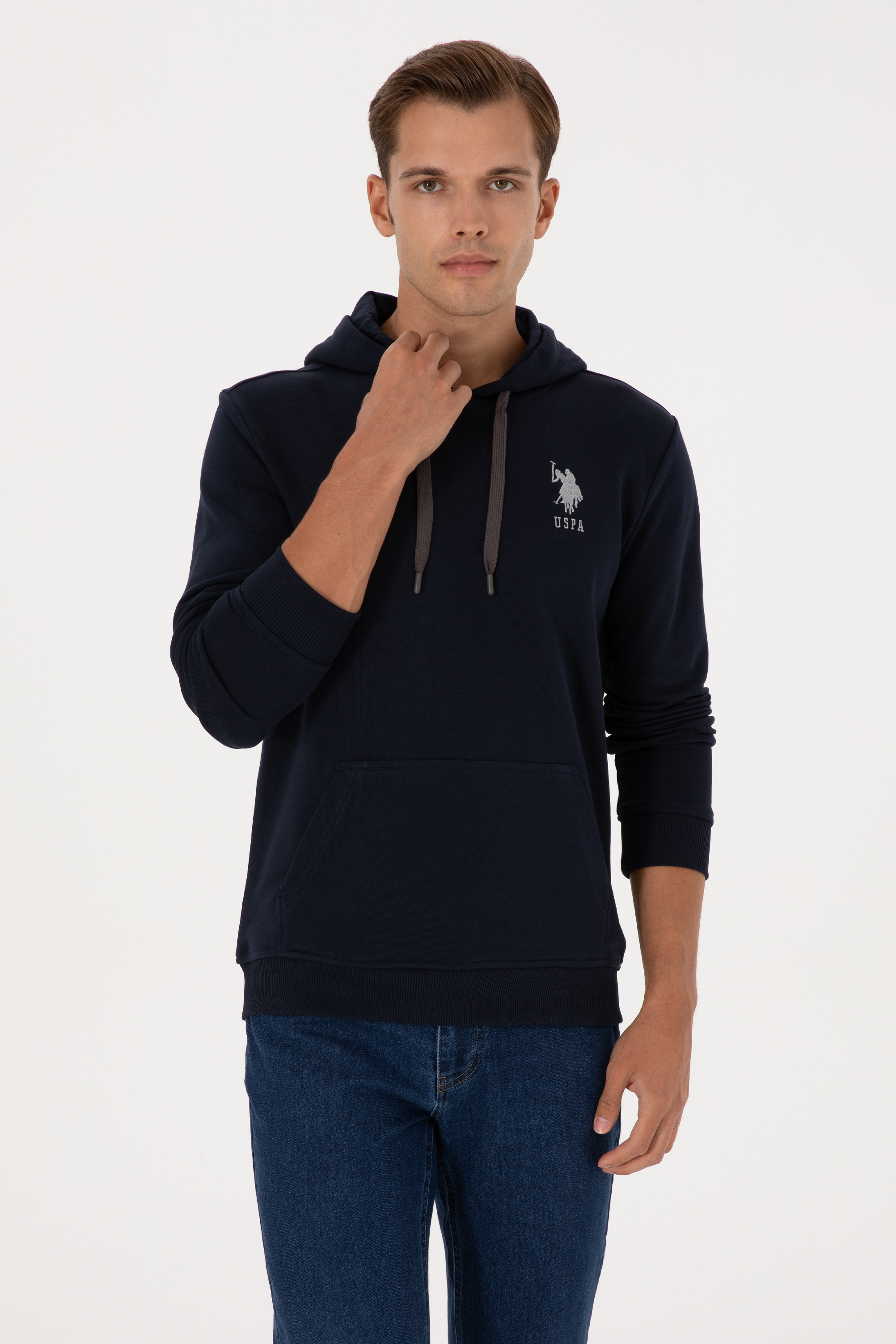 سویشرت بیسیک لاجورد رگولار مردانه یو اس پولو | US POLO ASSN