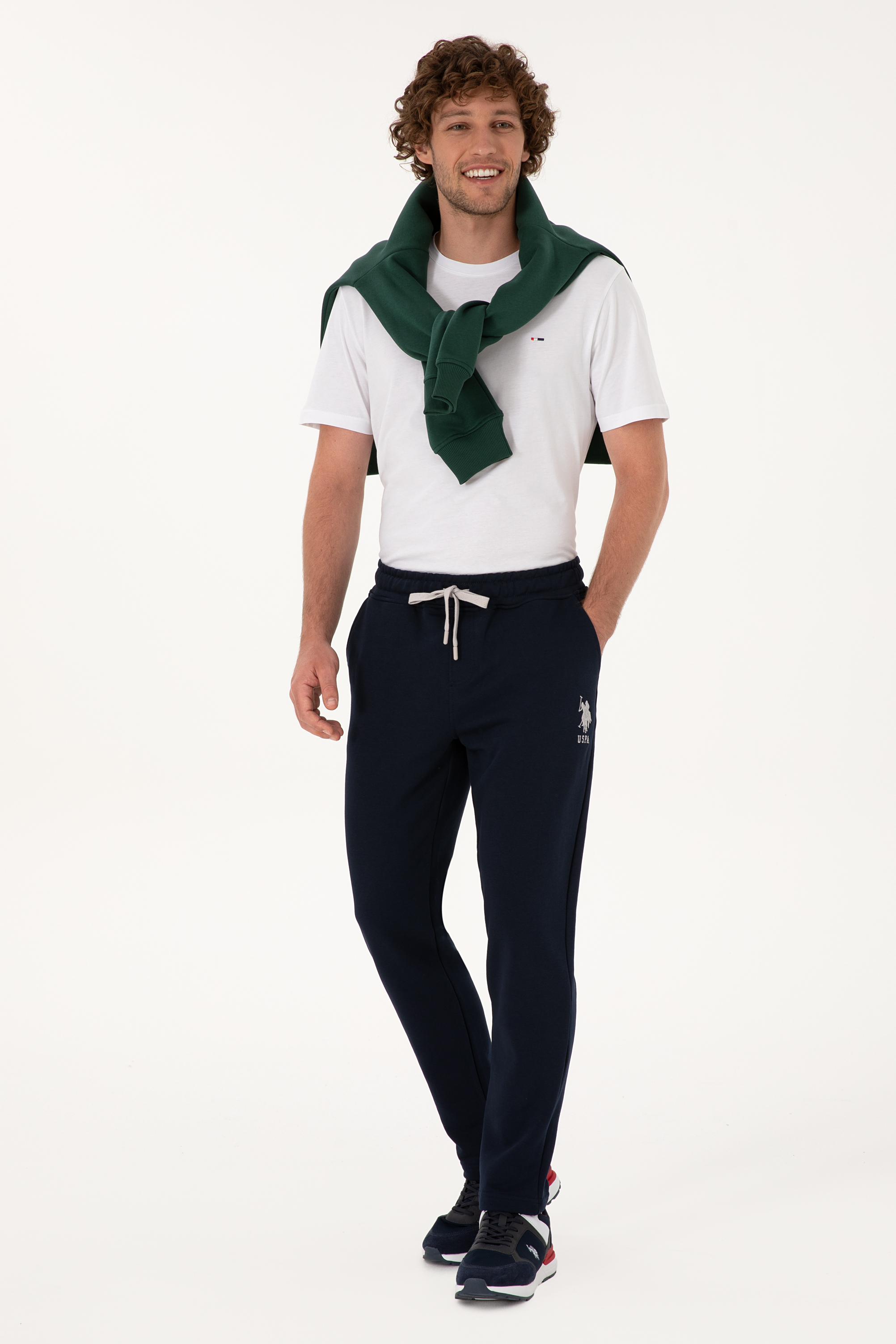 شلوار ورزشی لاجورد اندامی مردانه یو اس پولو | US POLO ASSN