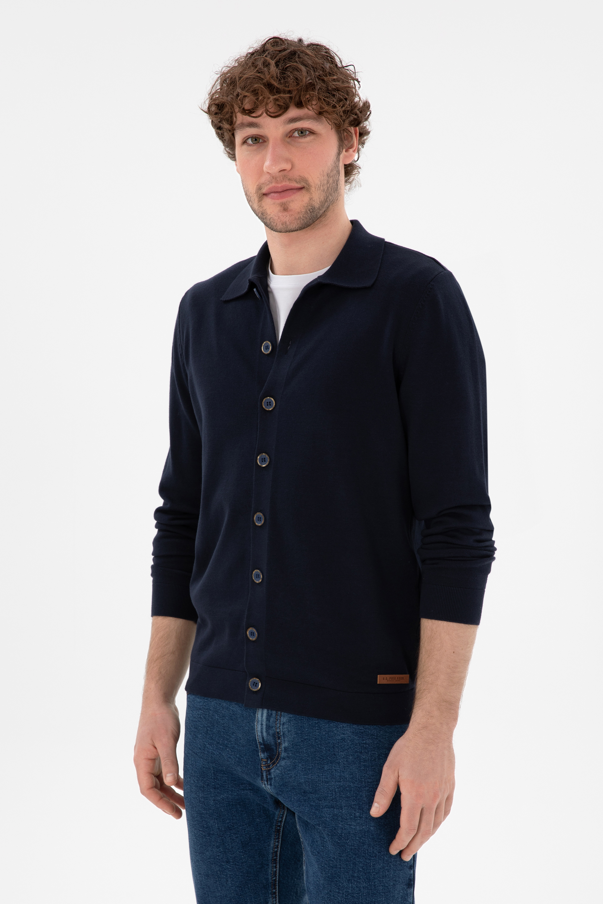 ژاکت تریکو بیسیک لاجورد رگولار مردانه یو اس پولو | US POLO ASSN