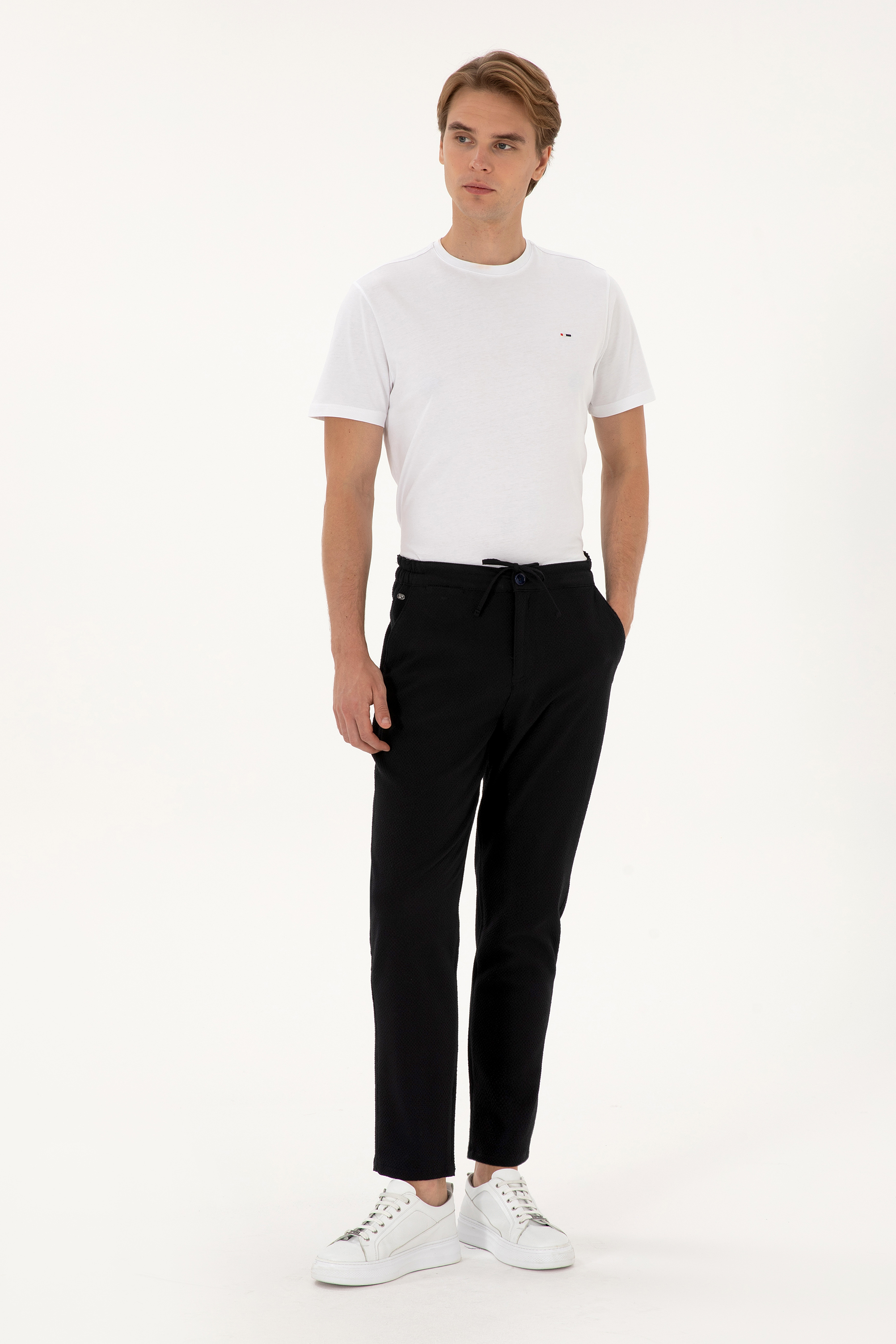 شلوار کانواس لاجورد هویجی مردانه یو اس پولو | US POLO ASSN
