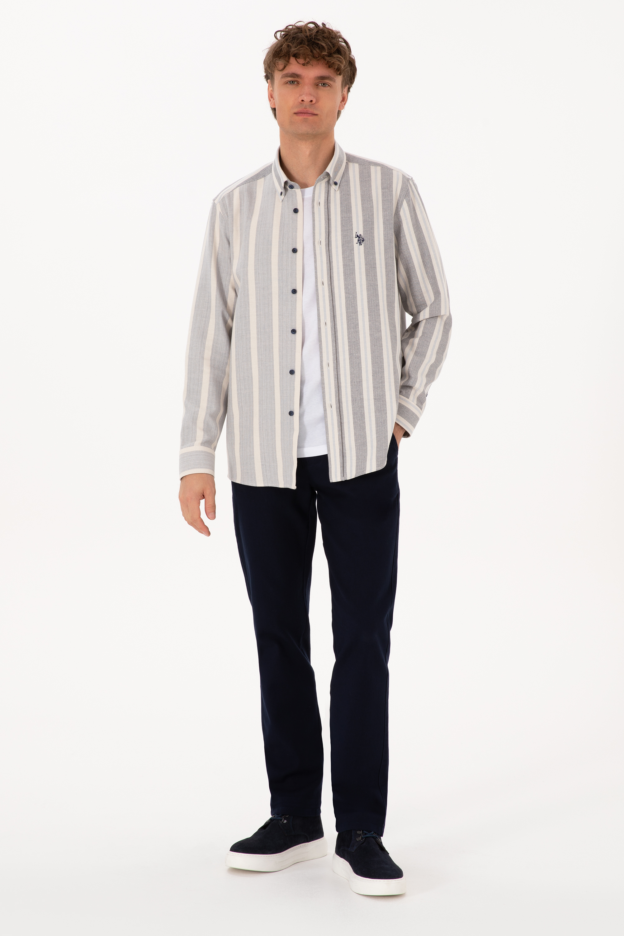 شلوار کانواس / چینو لاجورد رگولار مردانه یو اس پولو | US POLO ASSN