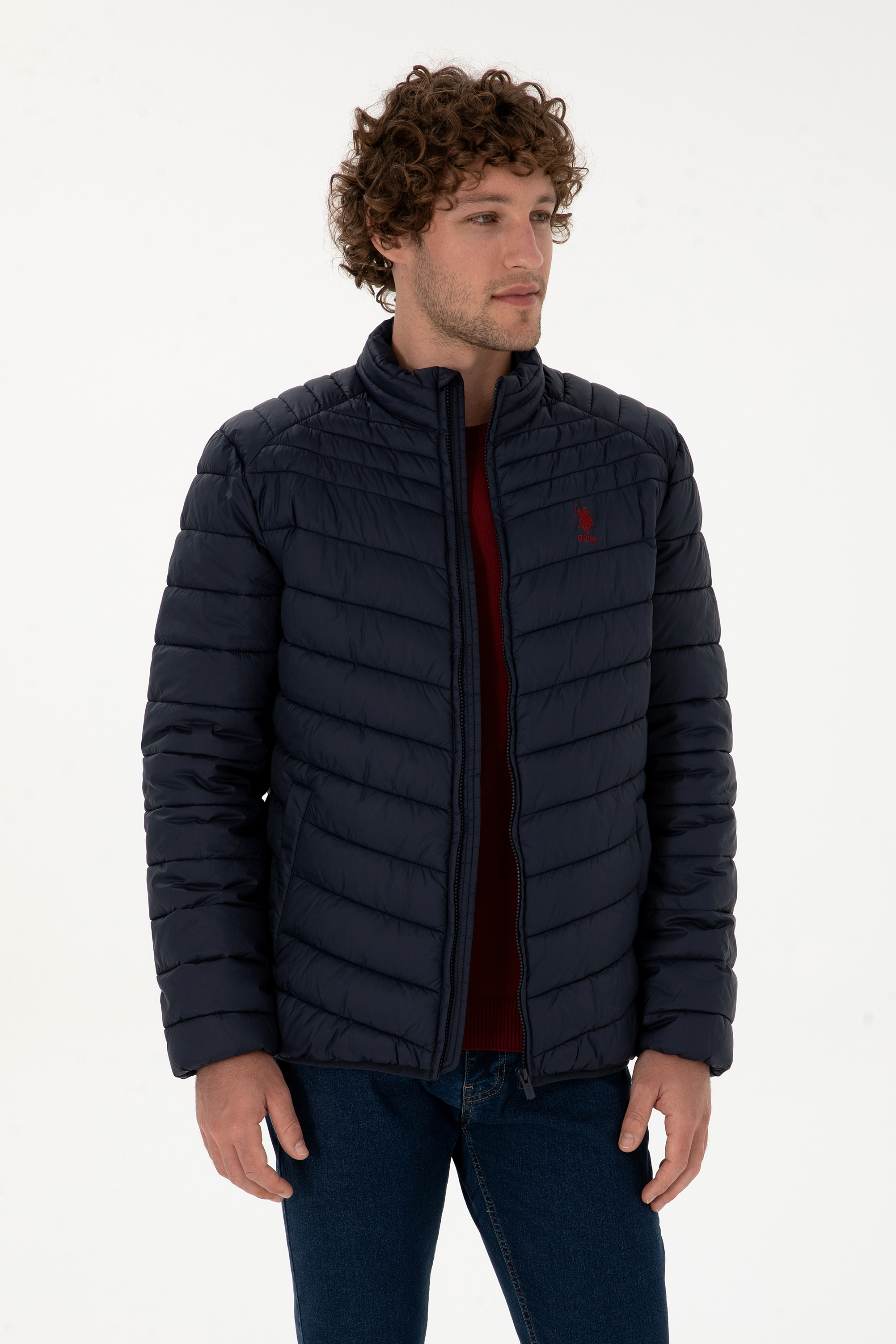 کاپشن لاجورد بیسیک مردانه یو اس پولو | US POLO ASSN