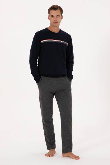 ست پیژامه  لاجورد  استاندارد فیت  مردانه یو اس پولو | US POLO ASSN