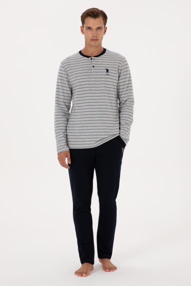 ست پیژامه  لاجورد  استاندارد فیت  مردانه یو اس پولو | US POLO ASSN