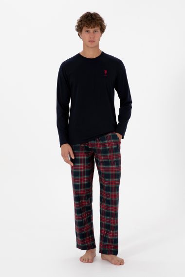 ست پیژامه  لاجورد  استاندارد فیت  مردانه یو اس پولو | US POLO ASSN