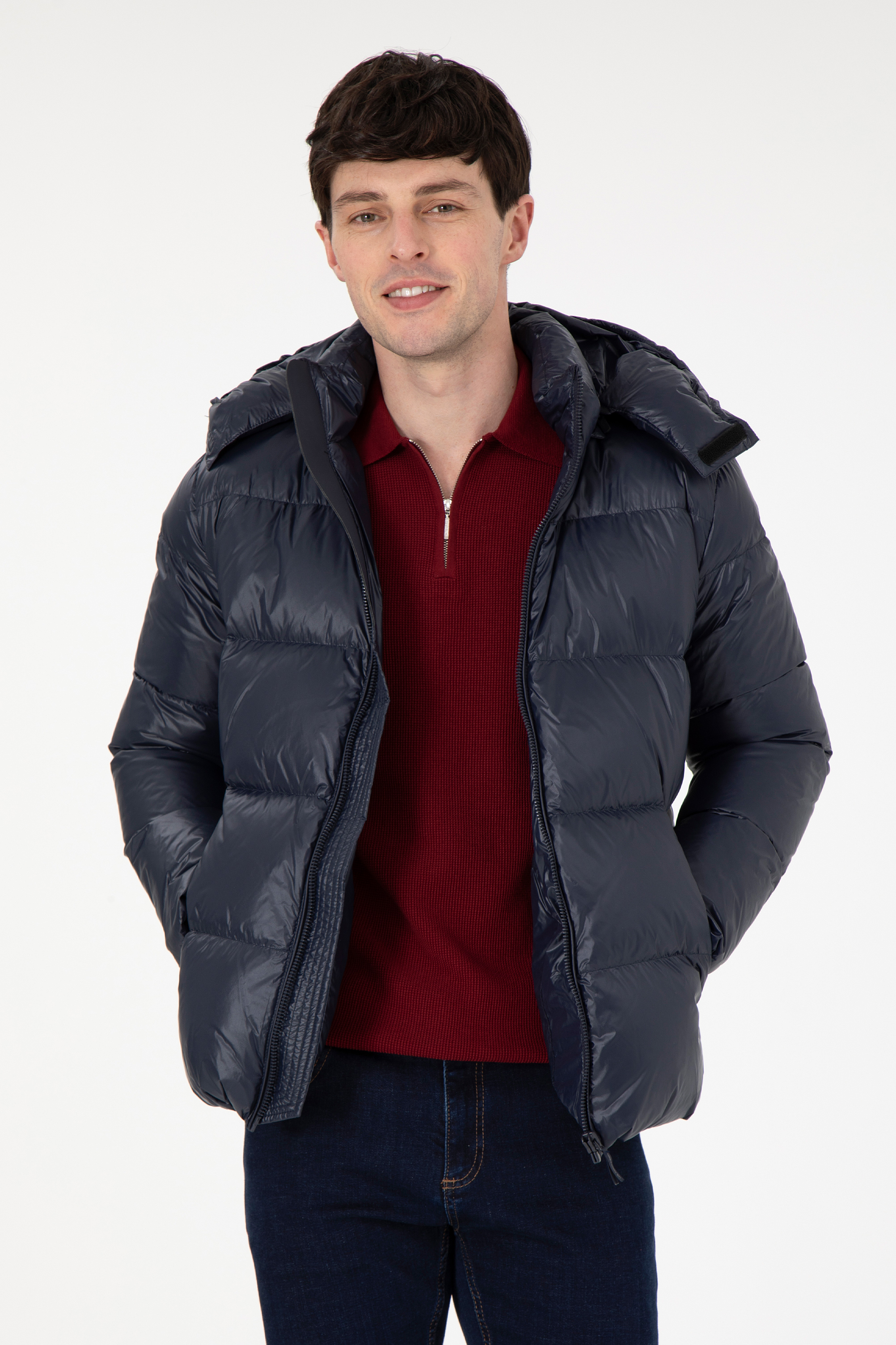 کاپشن لاجورد بیسیک مردانه یو اس پولو | US POLO ASSN