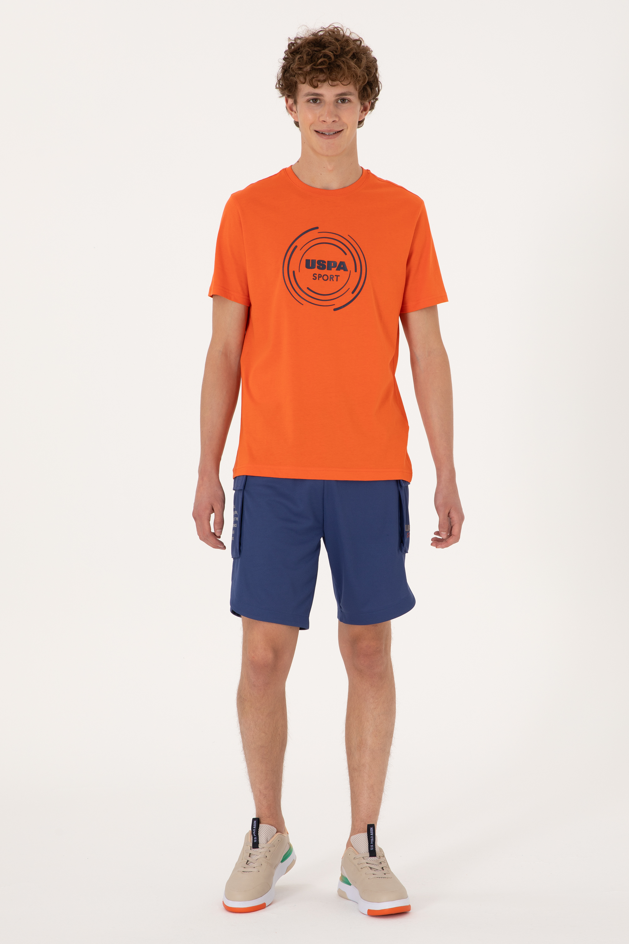 شلوارک لاجورد روشن رگولار مردانه یو اس پولو | US POLO ASSN