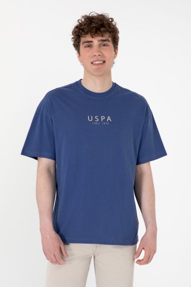 تی شرت یقه گرد لاجورد روشن  Oversize  مردانه یو اس پولو | US POLO ASSN