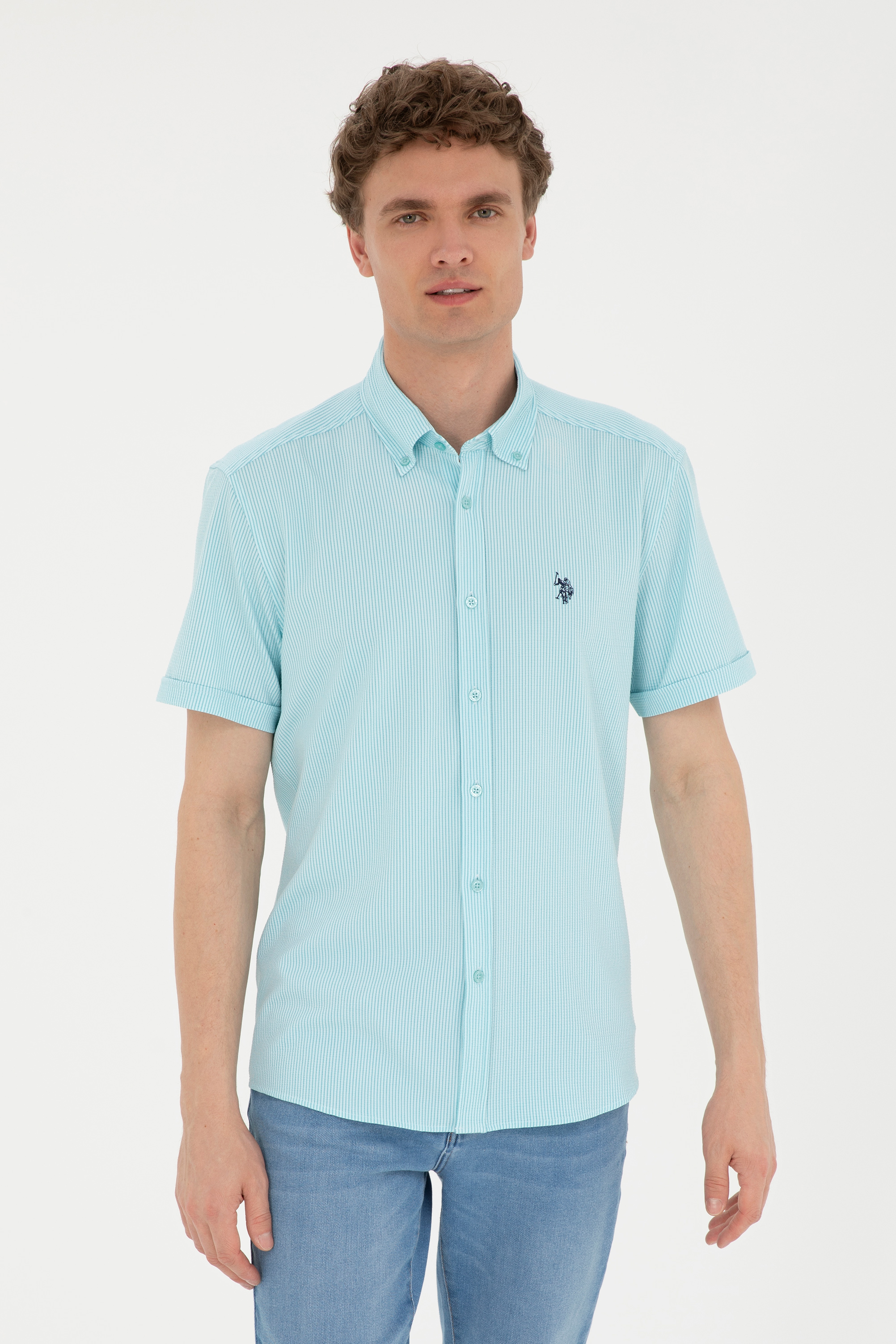 پیراهن مرده رگولار مردانه یو اس پولو | US POLO ASSN