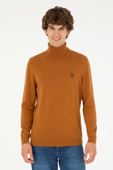 سویشرت بیسیک  نارگیلی  اندامی  مردانه یو اس پولو | US POLO ASSN
