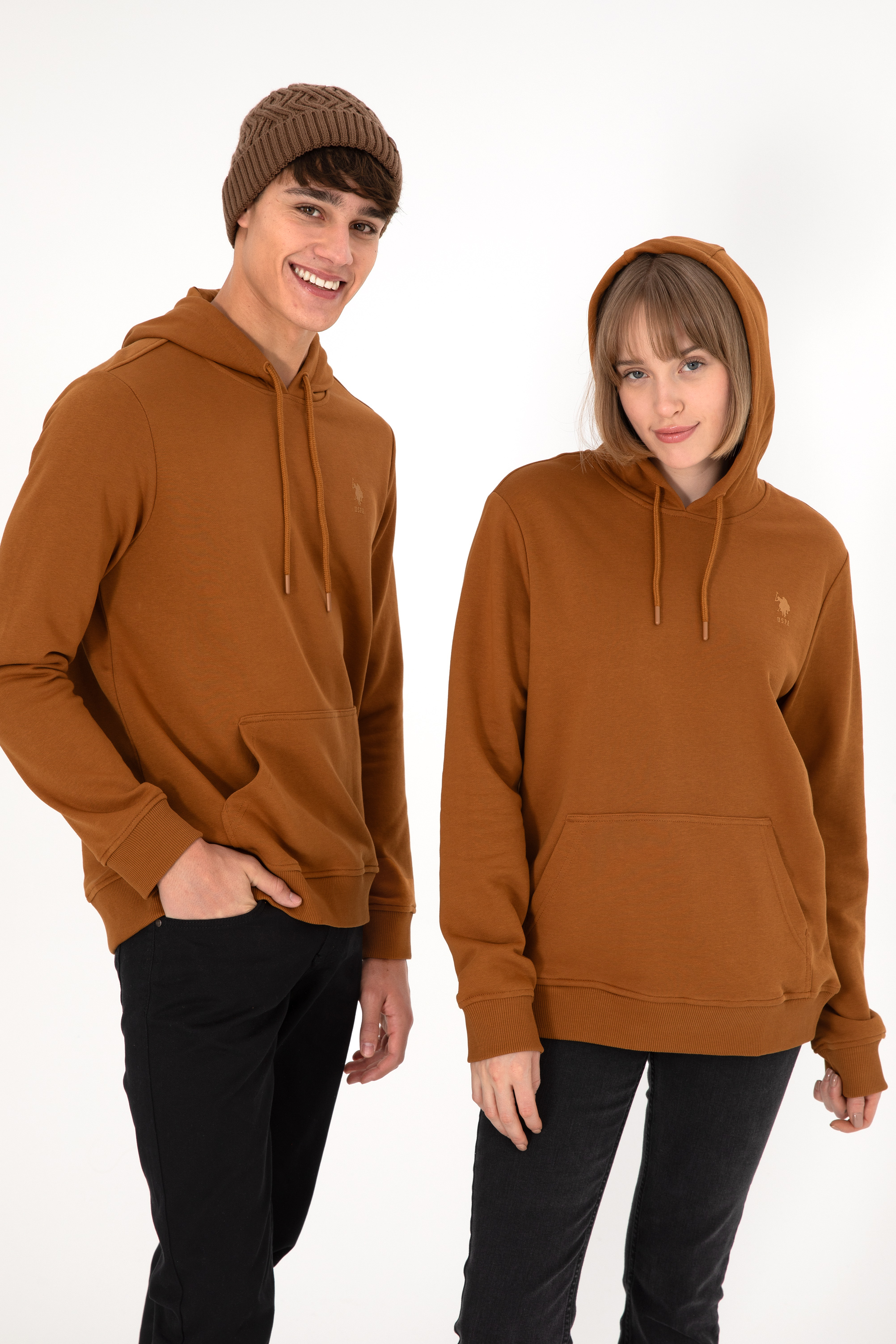 سویشرت بیسیک نارگیلی رگولار مردانه یو اس پولو | US POLO ASSN