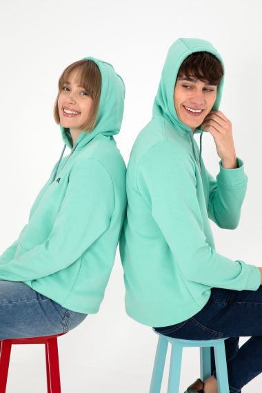 سویشرت هودی بیسیک  نعناعی  رگولار  مردانه یو اس پولو | US POLO ASSN