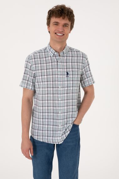 پیراهن  نیلی  رگولار  مردانه یو اس پولو | US POLO ASSN