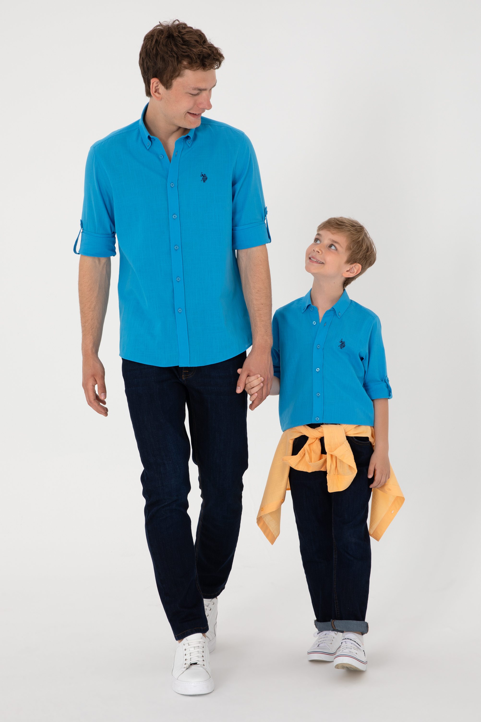 پیراهن نیلی رگولار مردانه یو اس پولو | US POLO ASSN