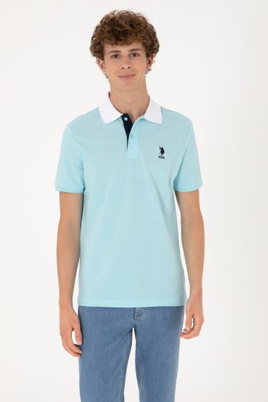 تی شرت یقه پولو نیلی  رگولار  مردانه یو اس پولو | US POLO ASSN