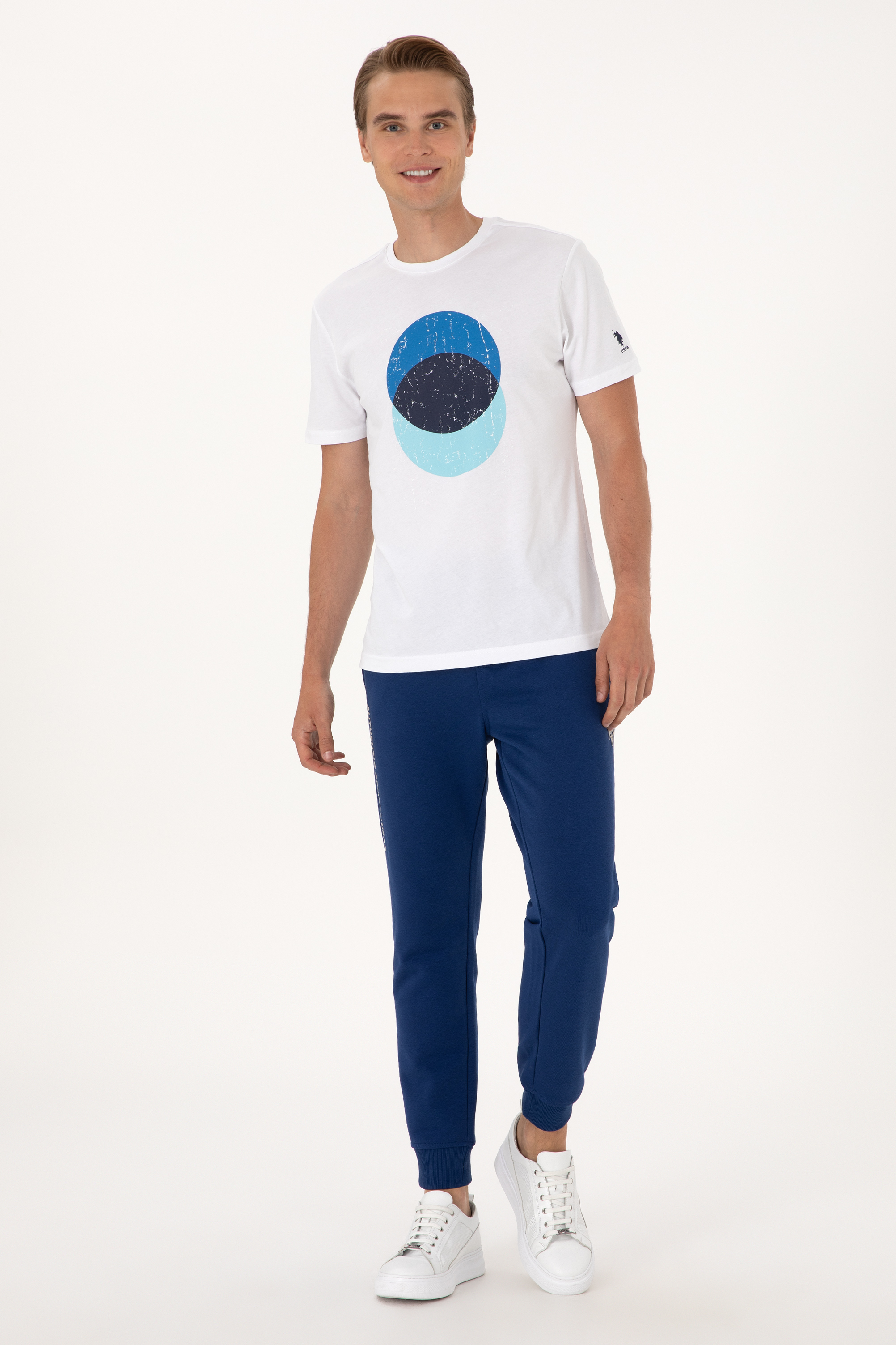 شلوار ورزشی نیلی رگولار مردانه یو اس پولو | US POLO ASSN