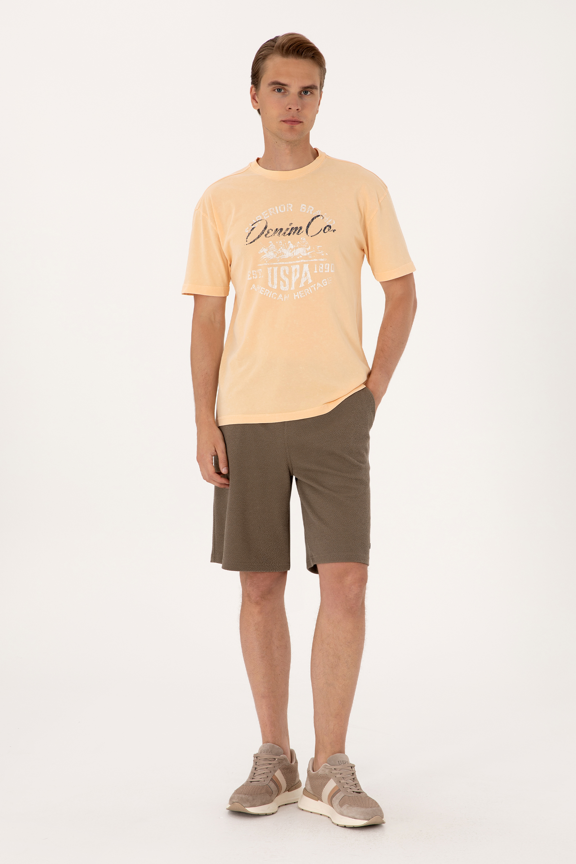 شلوارک ویزون ریلکس مردانه یو اس پولو | US POLO ASSN