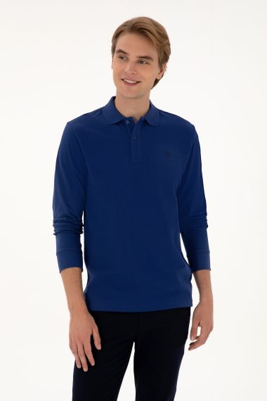 سویشرت بیسیک  نیلی  رگولار  مردانه یو اس پولو | US POLO ASSN