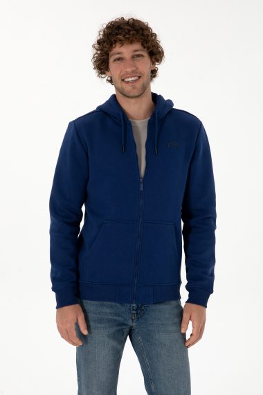 ژاکت  نیلی  رگولار  مردانه یو اس پولو | US POLO ASSN