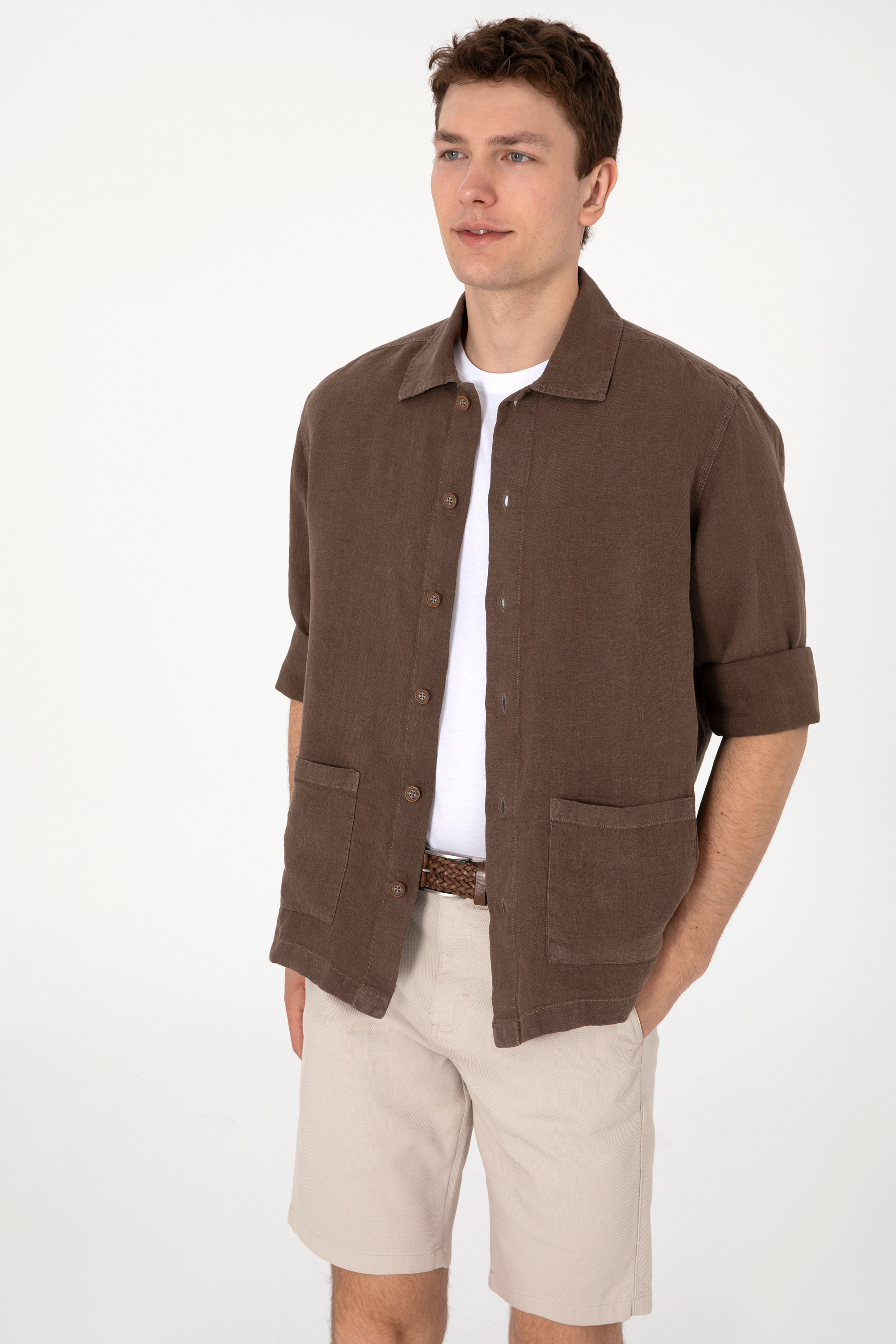 پیراهن ویزون ریلکس مردانه یو اس پولو | US POLO ASSN